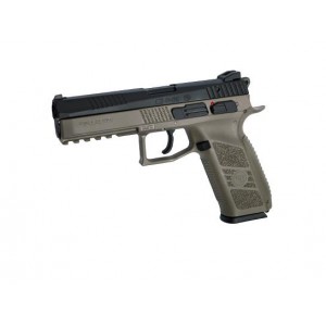 Страйкбольный пистолет ASG CZ P-09 incl. case. Flat Dark Earth, GBB, металл (18182)